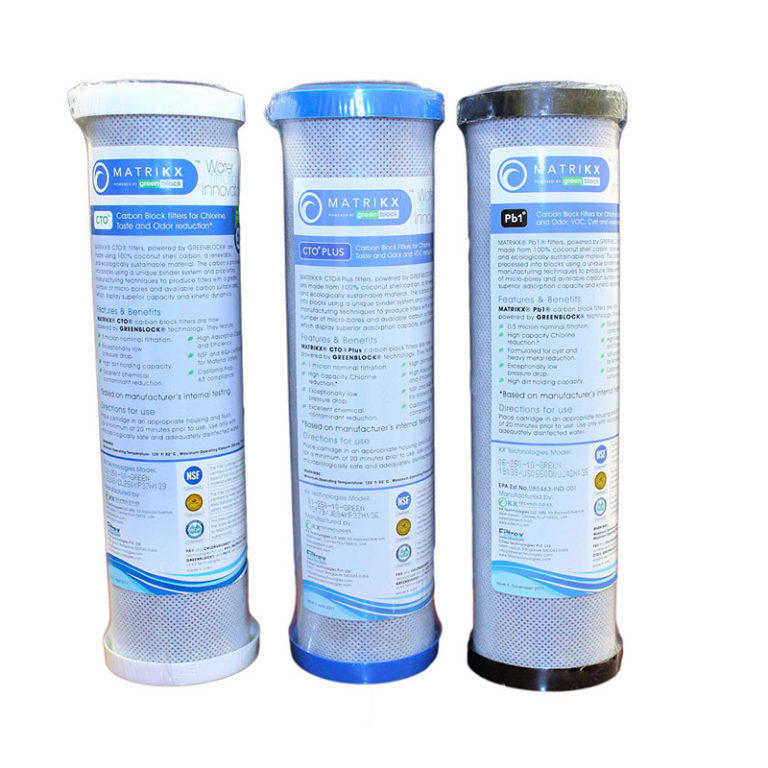 FILTROS DE CARBÓN EN BLOQUE MATRIKX®: CTO® – CTO PLUS® – PB1®