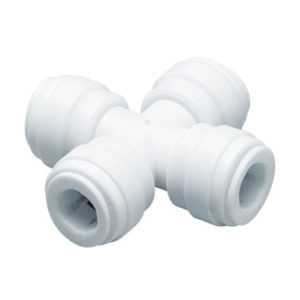 CONECTOR EN X, 4 TUBOS